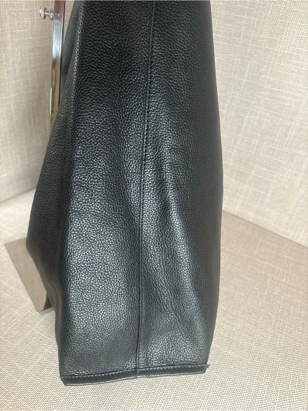 & Other Stories Black Leather Hobo Bag